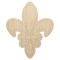 Fleur De Lis French Mardi Gras Elegant Unfinished Wood Shape Piece Cutout for DIY Craft Projects